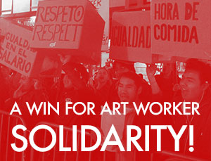 Arts & Labor stands in solidarity with B &H Warehouse workers! photo by @rrraquiii / Instagram